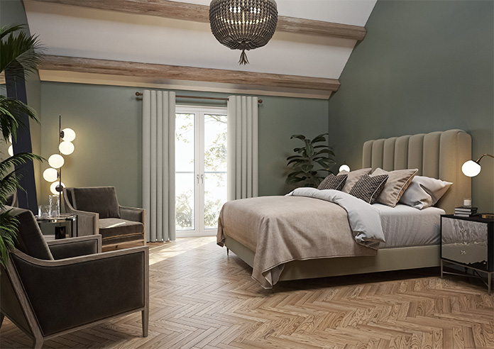 Genoa Faux Silk (Blackout), Sterling Shimmer - Made to Measure Curtains - Image 8